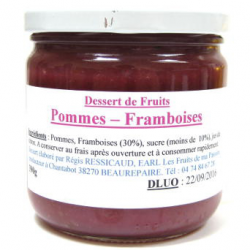 Dessert de fruits pomme / framboise (390g)