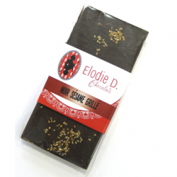 Chocolat noir au sésame Elodie D (80g)