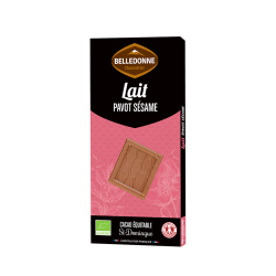 Chocolat au lait pavot sésame bio Belledonne (100g)